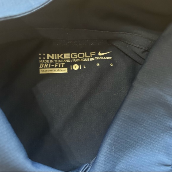 NWT Nike Golf Polo Dri-FIT Navy Blue Mens Large - Picture 4 of 6